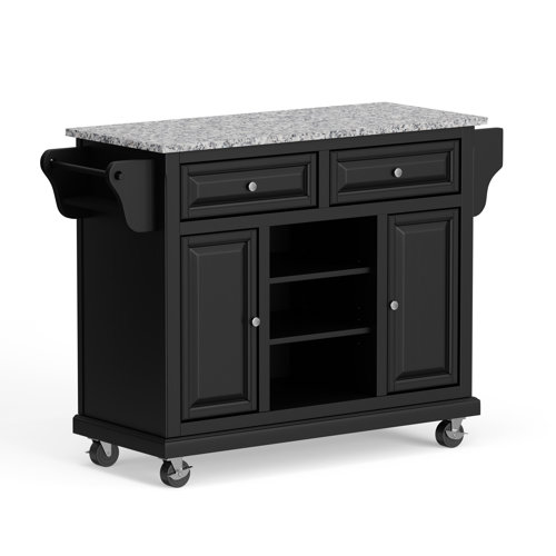 Charlton Home® Raynham 52" Wide Rolling Kitchen Island & Reviews Wayfair